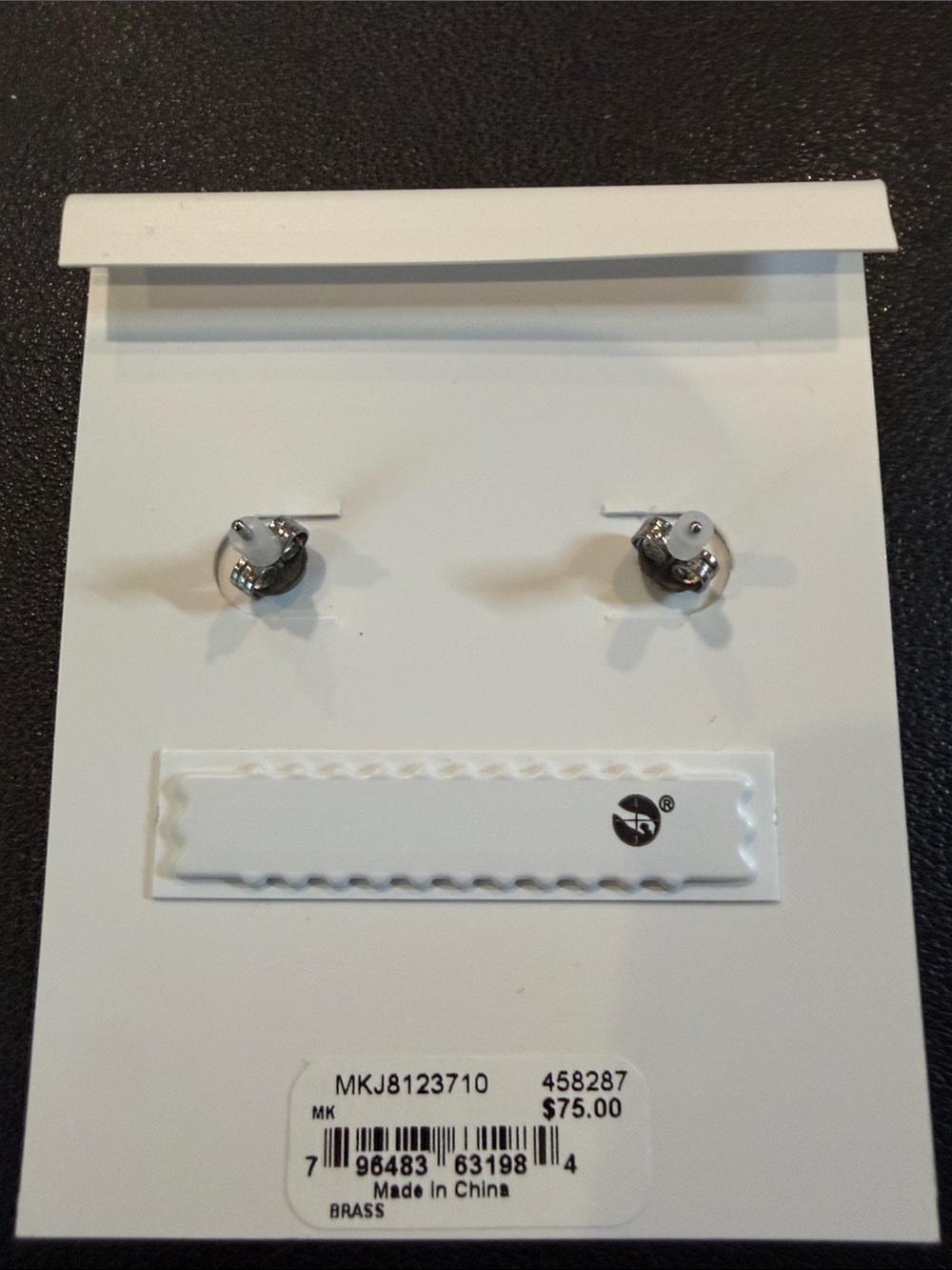 NWT Michael Kors Logo Earrings - Picture 3 of 3